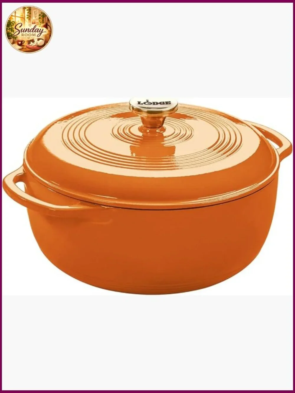 Essential Enamel Cast Iron Dutch Oven 6 Qt - Bread Baking, Braising & Slow
